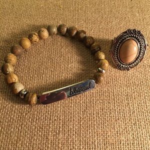 BLESSED ✝️ Bracelet and ring set.